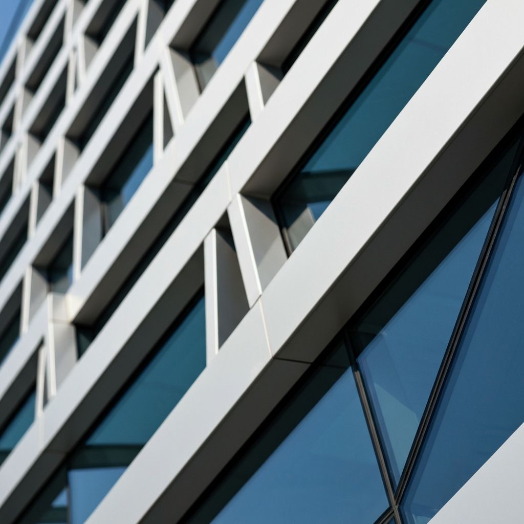 Architectural geometry and modern infrastructure detail